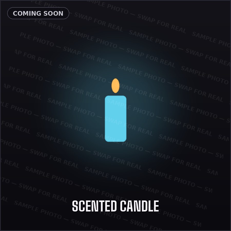 Scented Candle — sample placeholder, real product photo coming soon